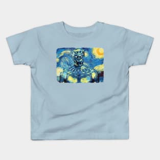 Black Panther Van Gogh Style Kids T-Shirt